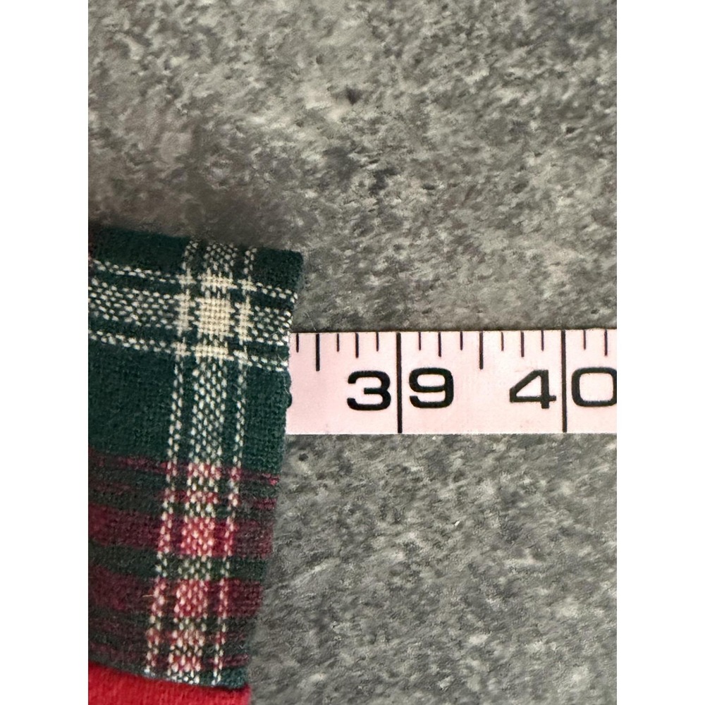 VTG 70s Cottagecore Wool Patchwork Plaid Maxi Skirt Size Small Holiday Mr Hank - Picture 7 of 8